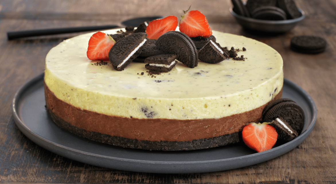 Sjokolademoussekake med oreo